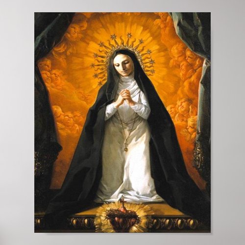 Saint Margaret Mary Alacoque Heart _ Giaquinto Poster