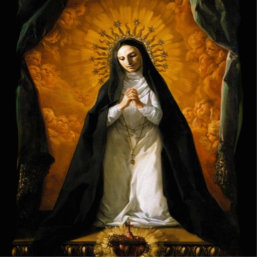 Saint Margaret Mary Alacoque Heart - Giaquinto Statuette