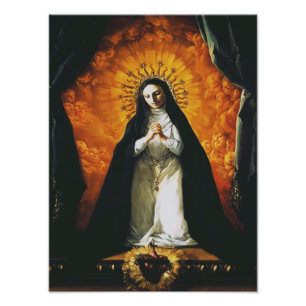 Saint Margaret Mary Alacoque High-Fidelity Art Photo Print