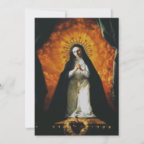 Saint Margaret Mary Alacoque Holiday Card