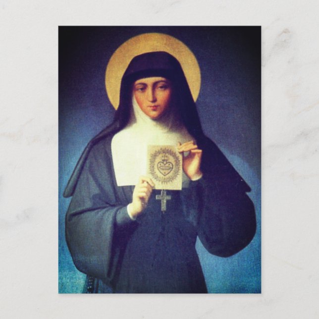 Saint Margaret Mary Alacoque Postcard (Front)