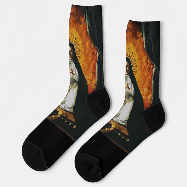 Saint Margaret Mary Alacoque Socks (Left)