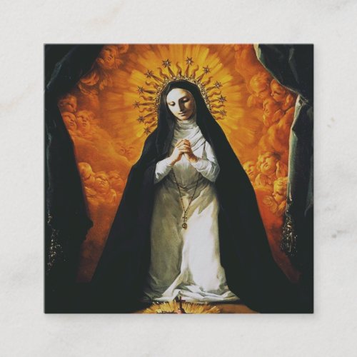 Saint Margaret Mary Alacoque Square Business Card