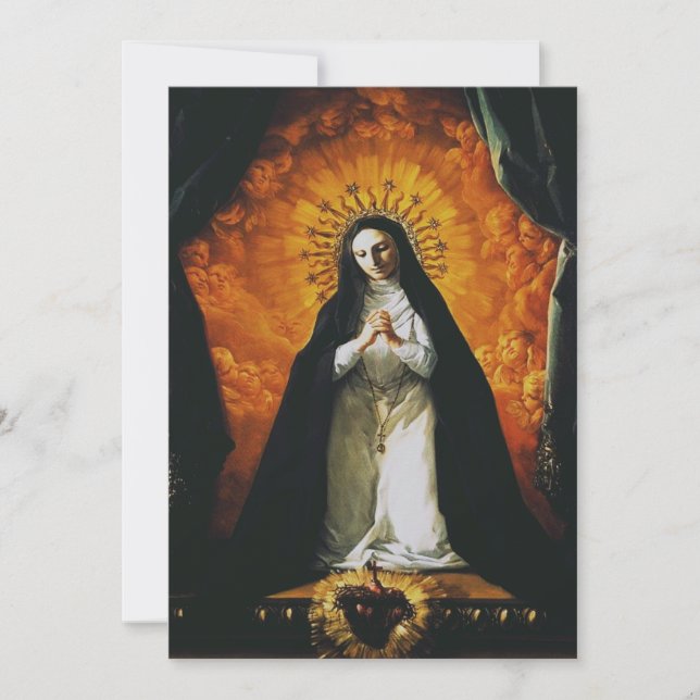 Saint Margaret Mary Alacoque Thank You Card (Front)