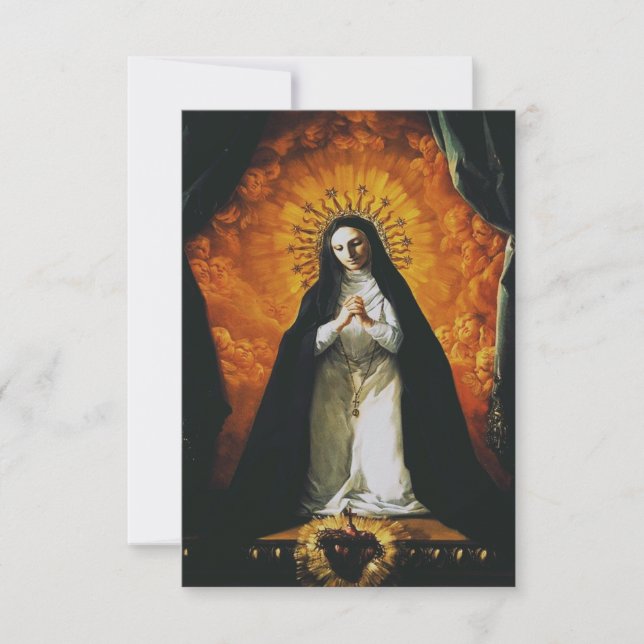 Saint Margaret Mary Alacoque Thank You Card (Front)