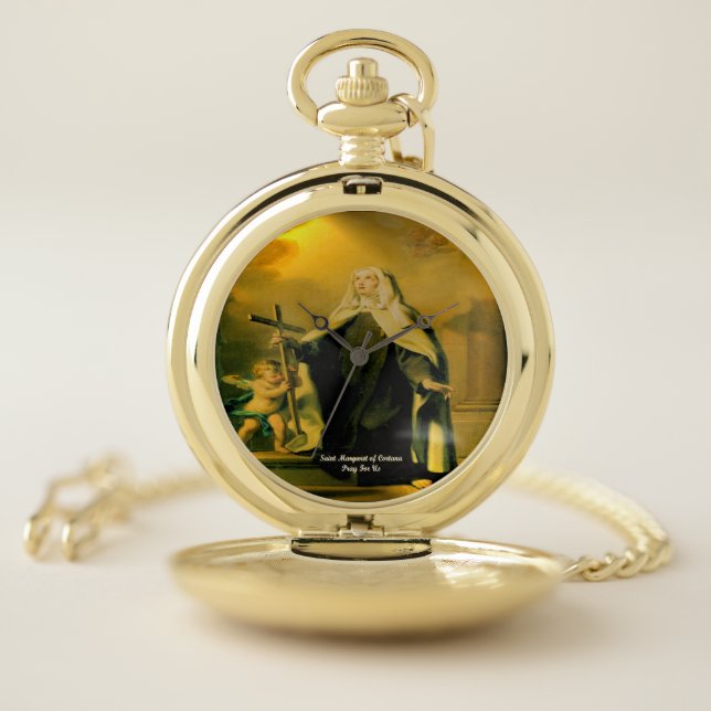 Saint Margaret of Cortana Pocket Watch (Inside)