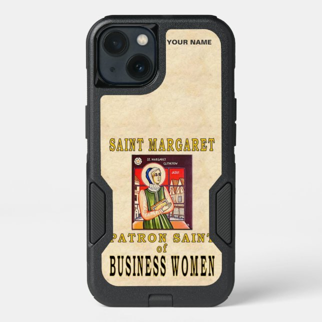SAINT MARGARET (Patron Saint of Business Women) Otterbox iPhone Case (Back)
