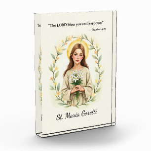 Saint Maria Goretti God's Peace and Blessings Acrylic Award