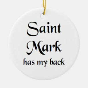 saint mark ceramic ornament