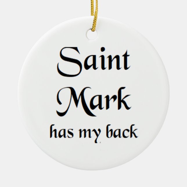 saint mark ceramic ornament (Front)