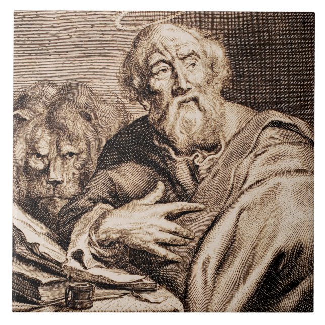 Saint Mark the Evangelist and Martyr Ceramic Tile (Front)