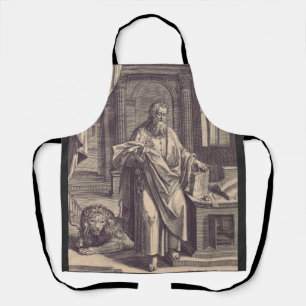 Saint Mark the Evangelist Apostolic Ink Holy Card Apron