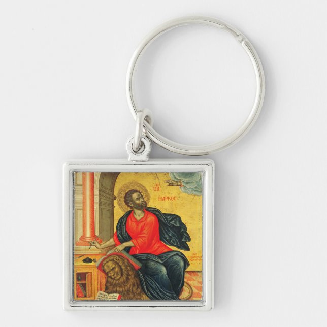 Saint Mark the Evangelist orthodox icon Keychain (Front)