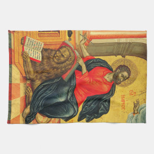 Saint Mark the Evangelist orthodox icon Kitchen Towel