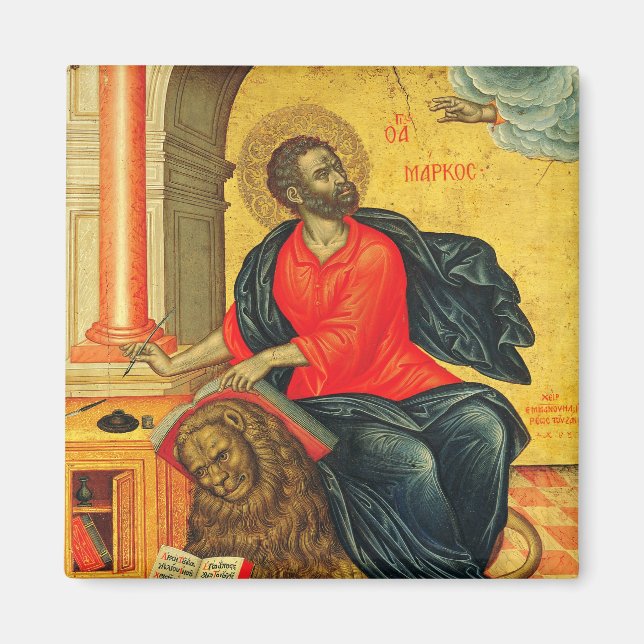 Saint Mark the Evangelist orthodox icon Magnet (Front)