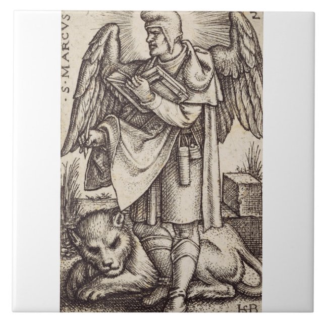 Saint Mark the Evangelist patron of Venice Ceramic Tile (Front)