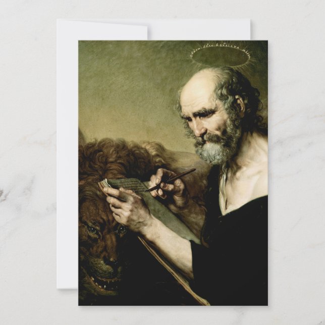Saint Mark the Evangelist Premium Venetian Majesty Thank You Card (Front)