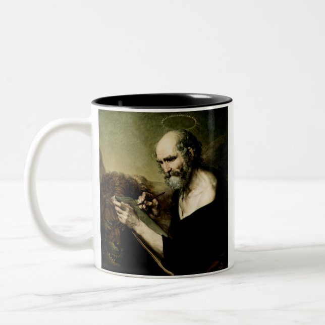 Saint Mark the Evangelist  Two-Tone Coffee Mug (Left)