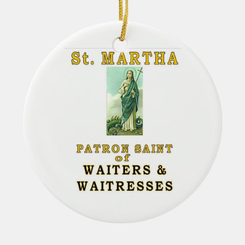 SAINT MARTHA CERAMIC ORNAMENT