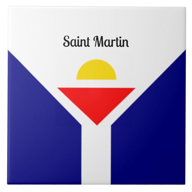 Saint Martin, Caribbean  Ceramic Tile (Front)