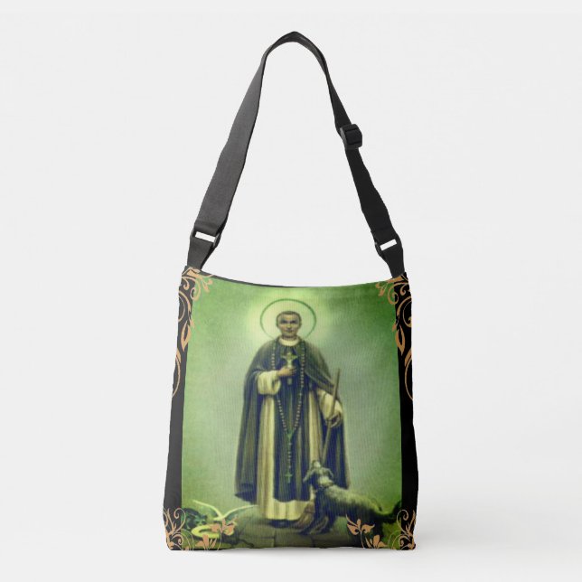 Saint Martin De Porres Prayer Crossbody Bag (Front)