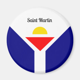 Saint Martin Flag Magnet