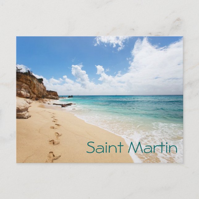 Saint Martin island. Caribbean Postcard (Front)