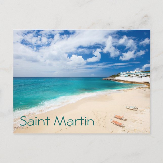 Saint Martin island. Caribbean Postcard (Front)
