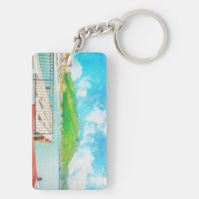 Saint Martin Keychain (Back)