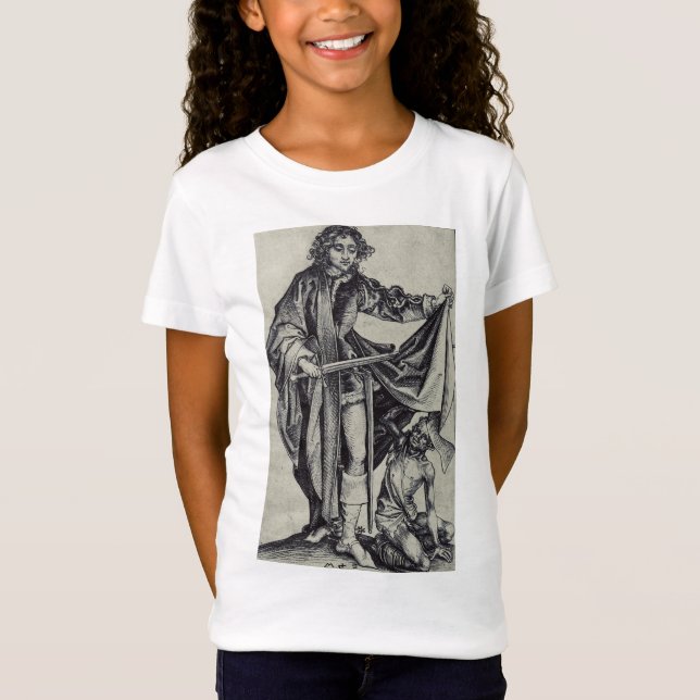Saint Martin of Tours Engraving Art T-Shirt (Front)
