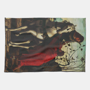 Saint Martin of Tours Sharing the Cloak Fine Art Kitchen Towel