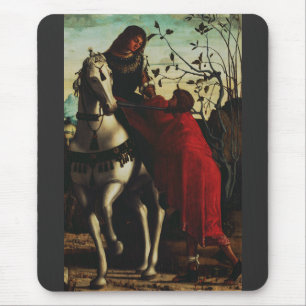 Saint Martin of Tours Sharing the Cloak Fine Art Mouse Pad