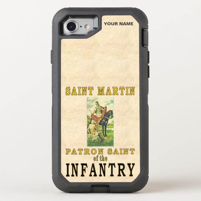 SAINT MARTIN (Patron Saint of the Infantry) Otterbox iPhone Case (Back)