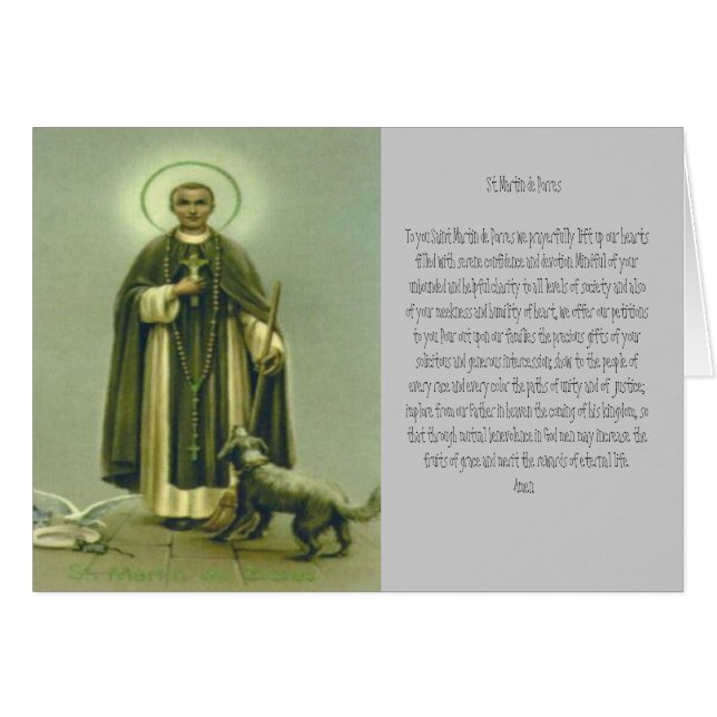 Saint Martin Prayer Cards (Front Horizontal)