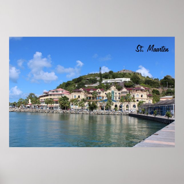 Saint Martin (St. Maarten) Coast photo Poster (Front)