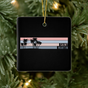 Saint Martin St Maarten Island Ceramic Ornament