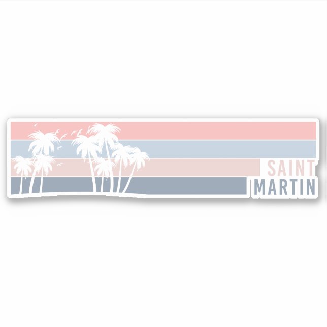 Saint Martin St Maarten Island Sticker (Front)