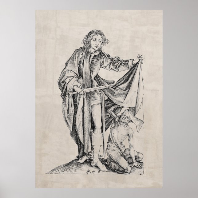 Saint Martin with a Beggar  Poster (Front)