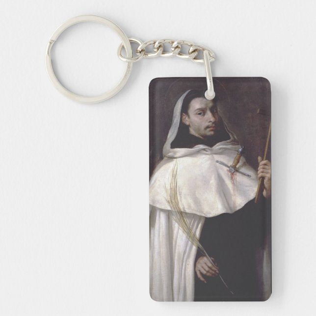 Saint Martyr Angelus of Jerusalem Keychain (Front)