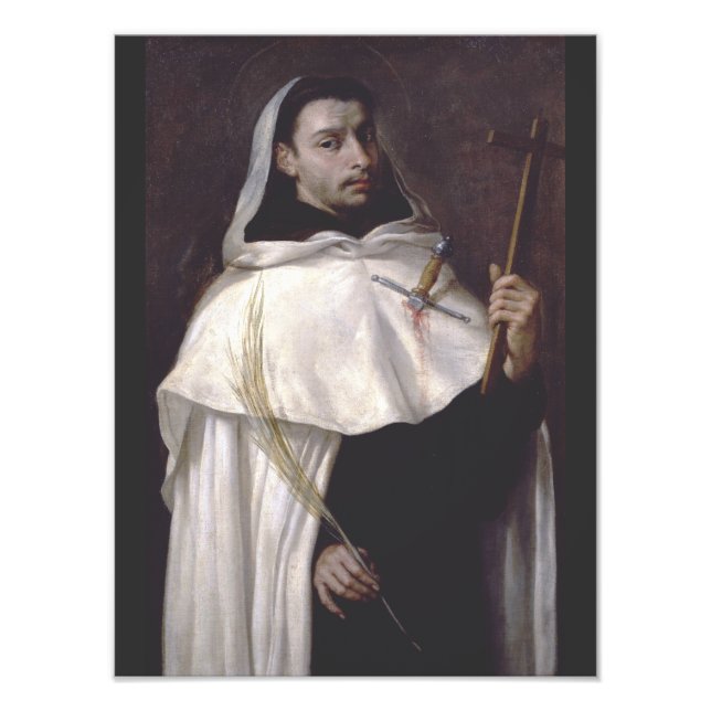 Saint Martyr Angelus of Jerusalem Photo Print (Front)