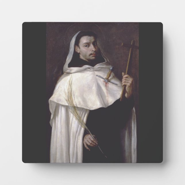 Saint Martyr Angelus of Jerusalem Plaque (Front)