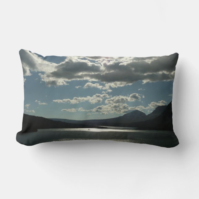 Saint Mary Lake I at Glacier National Park Lumbar Pillow (Front)