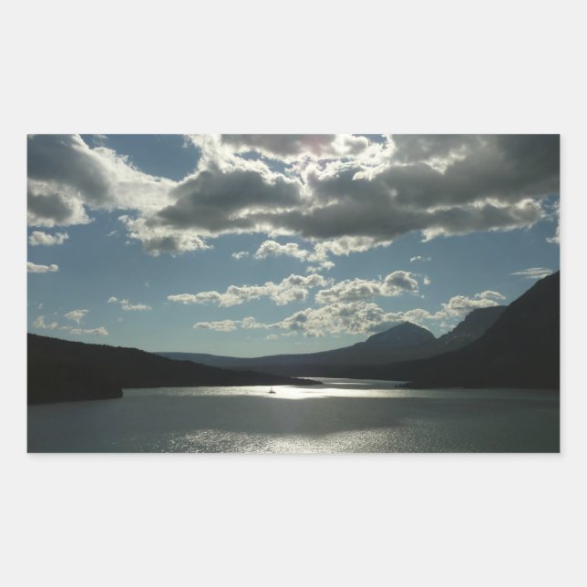 Saint Mary Lake I at Glacier National Park Rectangular Sticker (Front)