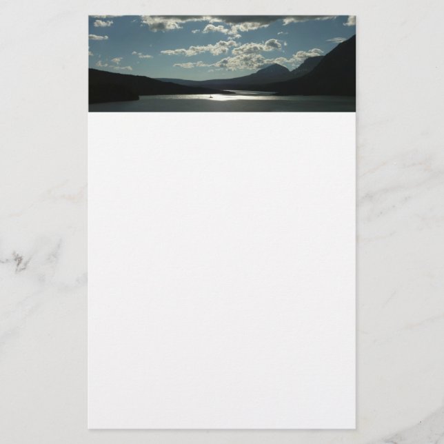 Saint Mary Lake I at Glacier National Park Stationery (Front)
