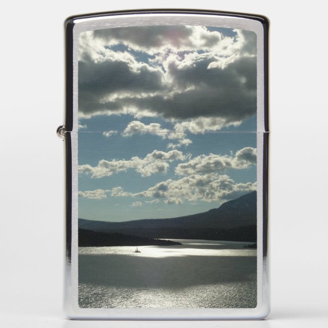 Saint Mary Lake I at Glacier National Park Zippo Lighter (Front)