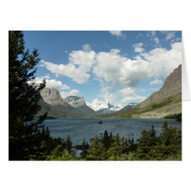 Saint Mary Lake II at Glacier National Park Card (Front Horizontal)