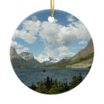 Saint Mary Lake II at Glacier National Park Ceramic Ornament