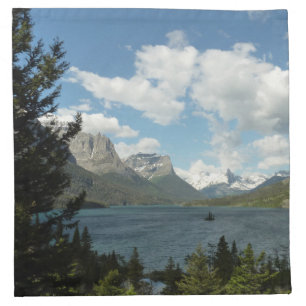 Saint Mary Lake II at Glacier National Park Cloth Napkin