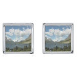 Saint Mary Lake II at Glacier National Park Cufflinks