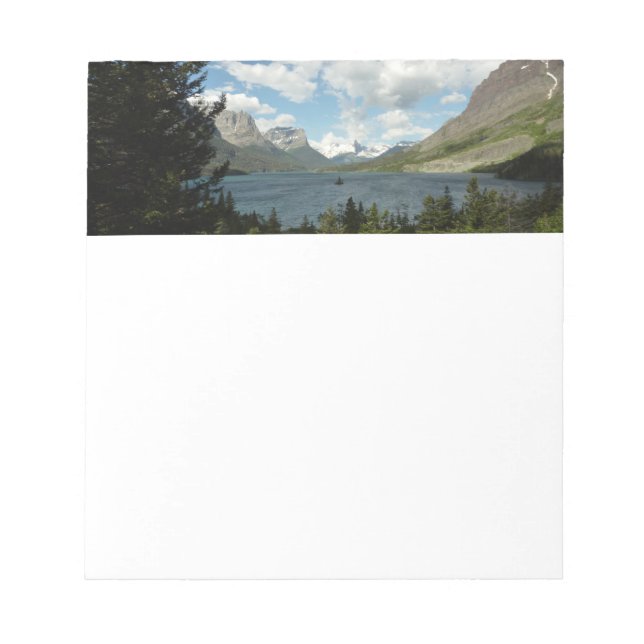 Saint Mary Lake II at Glacier National Park Notepad (Front)